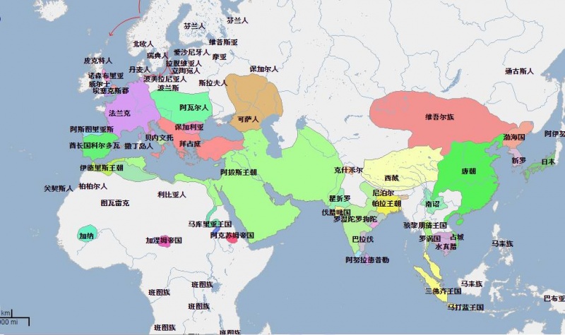 檔案:世界局勢圖西元792.jpg